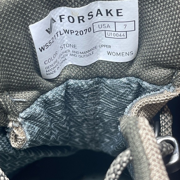 Forsake Thatcher Low Top Waterproof Hiking Sneaker Shoes Brown Womens Size 7 NEW - Picture 8 of 16